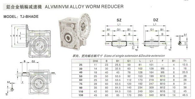NMRV系列蜗轮减速机参数 NMRV系列蜗轮减速机参数
